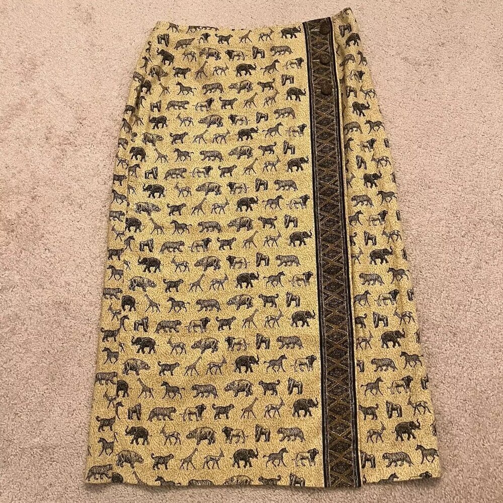 Stonebridge Skirt. Size 16. Linen/rayon blend. 35" Long. No Waist Band. B98